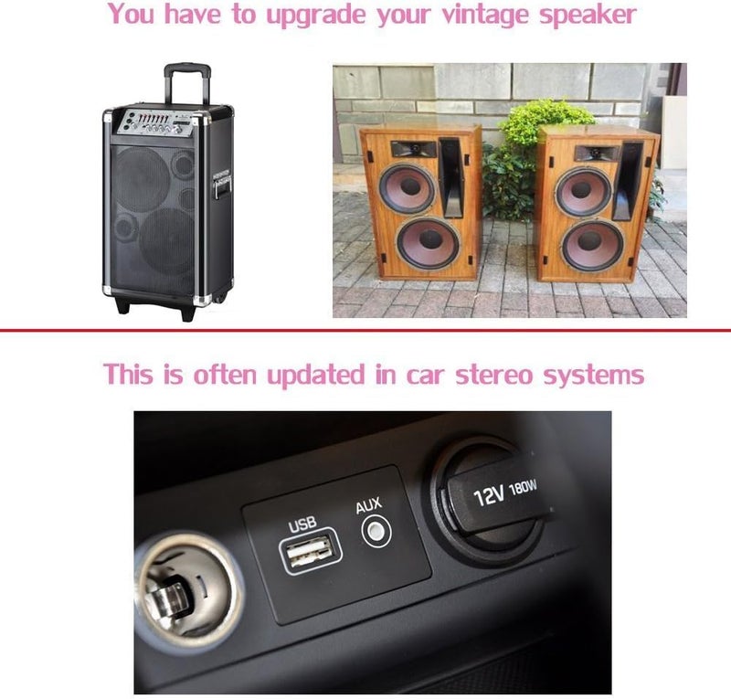 YETOR USB Bluetooth Car Adapter,Wireless Audio Adapter Music Receiver for Home,Car Stereo Sound System,Portable Speskers (Aux in) with 3.5mm Cable(Yet-M1) - Image 5